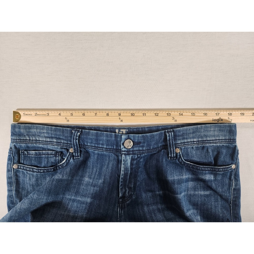 !iT Jeans Hottie Y2k Flare Women 32 Long Bootcut Blue Medium Wash Stretch Denim - Picture 4 of 10